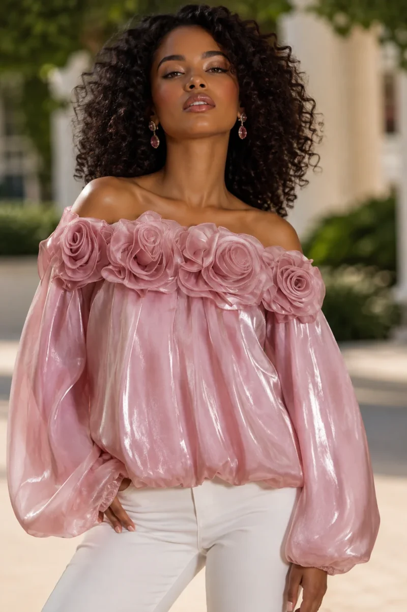 ROSETTE OFF THE SHOULDER TOP NANA (Special Deal)
